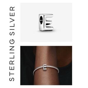 🐘🐘 S925 Sterling Silver ‘E’ Charm